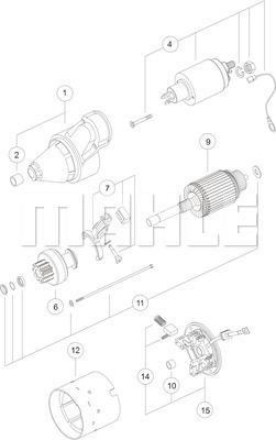 MAHLE MS 382 - Käynnistinmoottori inparts.fi