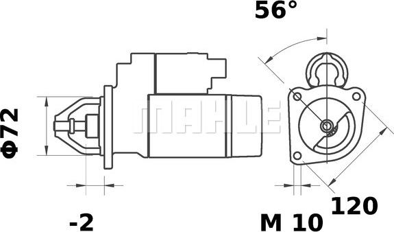 MAHLE MS 32 - Käynnistinmoottori inparts.fi