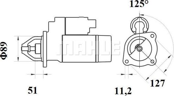 MAHLE MS 753 - Käynnistinmoottori inparts.fi