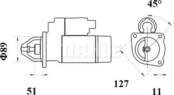 MAHLE MS 774 - Käynnistinmoottori inparts.fi