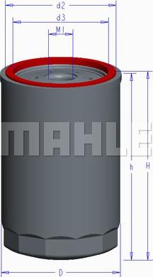 MAHLE OC 599 - Öljynsuodatin inparts.fi