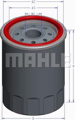 MAHLE OC 586 - Öljynsuodatin inparts.fi