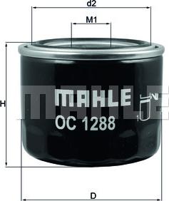 MAHLE OC 1288 - Öljynsuodatin inparts.fi