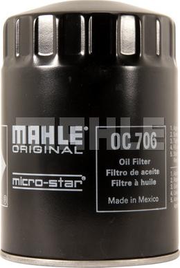 MAHLE OC 706 - Öljynsuodatin inparts.fi