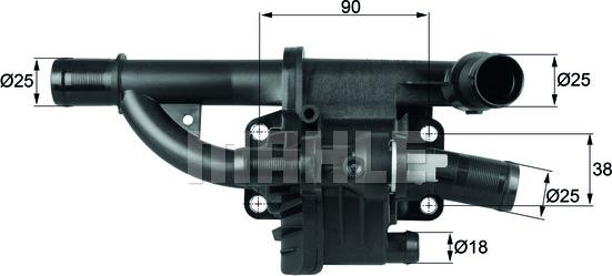 MAHLE TH 40 83 - Termostaatti, jäähdytysneste inparts.fi