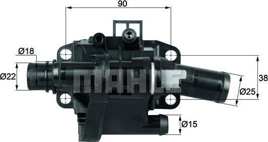 MAHLE TH 41 83 - Termostaatti, jäähdytysneste inparts.fi