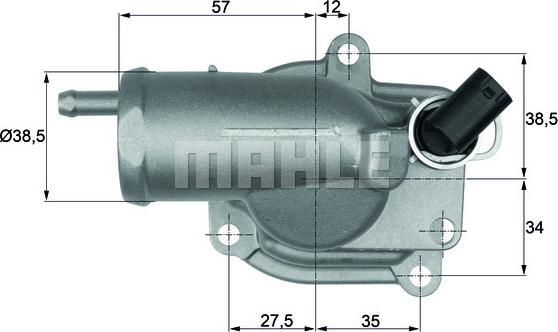 MAHLE TH 10 87 - Termostaatti, jäähdytysneste inparts.fi