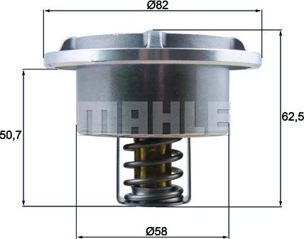 MAHLE THD 6 86 - Termostaatti, jäähdytysneste inparts.fi