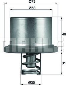 MAHLE THD 2 89 - Termostaatti, jäähdytysneste inparts.fi