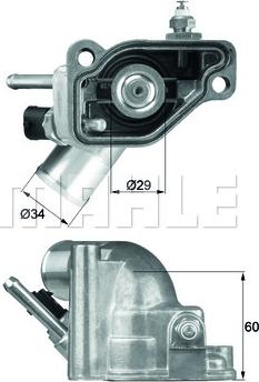 MAHLE TI 5 92 - Termostaatti, jäähdytysneste inparts.fi