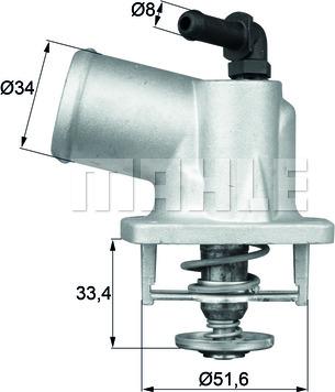 MAHLE TI 54 92 D - Termostaatti, jäähdytysneste inparts.fi