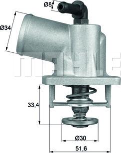 MAHLE TI 55 92 D - Termostaatti, jäähdytysneste inparts.fi