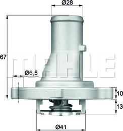 MAHLE TI 68 87D - Termostaatti, jäähdytysneste inparts.fi