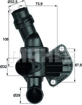 MAHLE TI 6 87 - Termostaatti, jäähdytysneste inparts.fi