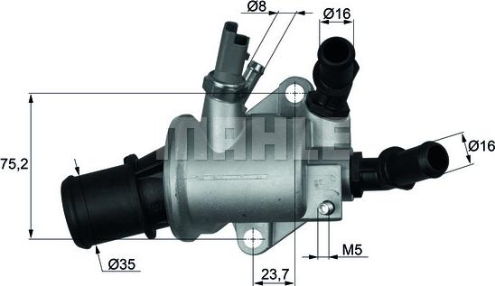 MAHLE TI 143 88 - Termostaatti, jäähdytysneste inparts.fi