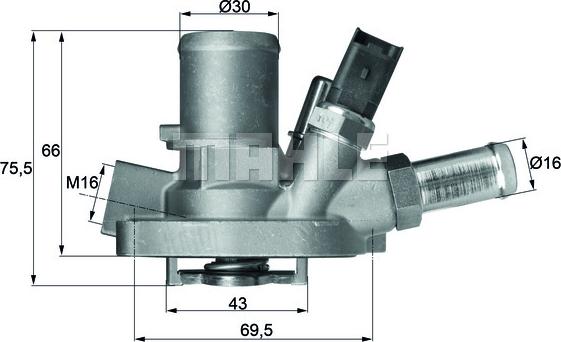 MAHLE TI 147 80 - Termostaatti, jäähdytysneste inparts.fi