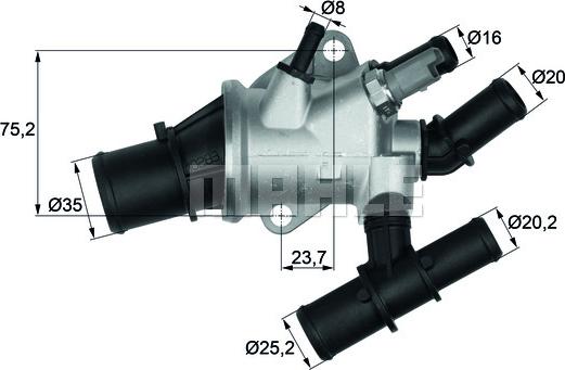 MAHLE TI 155 88 - Termostaatti, jäähdytysneste inparts.fi