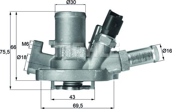 MAHLE TI 151 80 - Termostaatti, jäähdytysneste inparts.fi