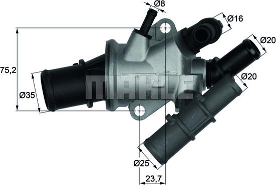 MAHLE TI 165 88 - Termostaatti, jäähdytysneste inparts.fi