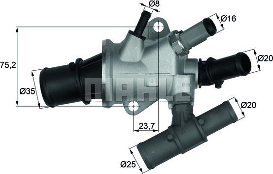 MAHLE TI 168 88 - Termostaatti, jäähdytysneste inparts.fi