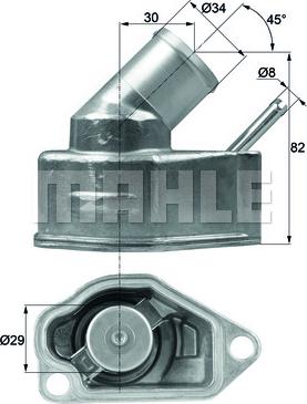 MAHLE TI 10 92 - Termostaatti, jäähdytysneste inparts.fi