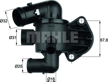 MAHLE TI 33 87 - Termostaatti, jäähdytysneste inparts.fi