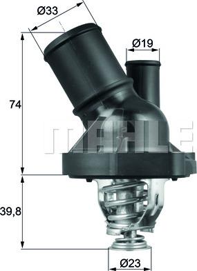 MAHLE TI 200 82 - Termostaatti, jäähdytysneste inparts.fi