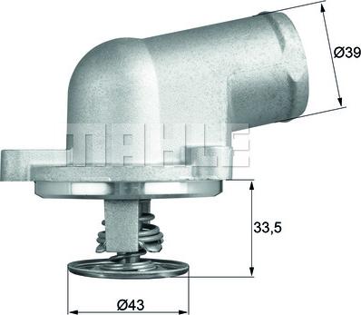 MAHLE TI 207 87D - Termostaatti, jäähdytysneste inparts.fi