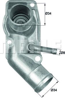 MAHLE TI 213 92D - Termostaatti, jäähdytysneste inparts.fi