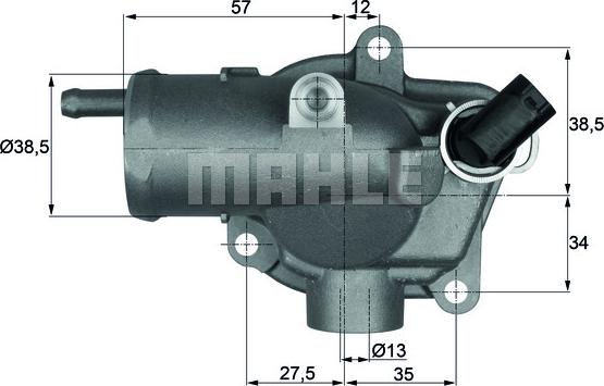 MAHLE TI 27 92 - Termostaatti, jäähdytysneste inparts.fi