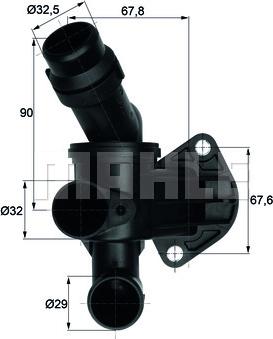 MAHLE TI 7 87 - Termostaatti, jäähdytysneste inparts.fi