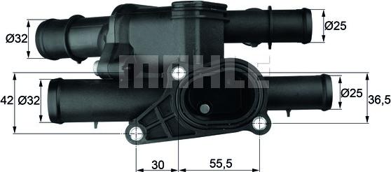 MAHLE TM 1 105 - Termostaatti, jäähdytysneste inparts.fi