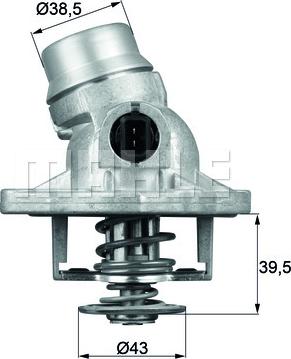 MAHLE TM 12 105 AP - Termostaatti, jäähdytysneste inparts.fi