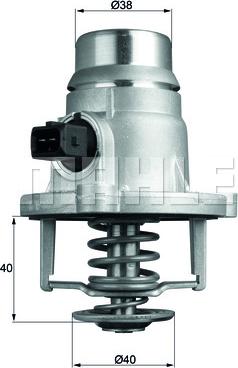 MAHLE TM 27 105 - Termostaatti, jäähdytysneste inparts.fi