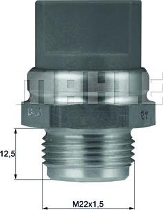 MAHLE TSW 9D - Lämpökytkin, jäähdyttimen puhallin inparts.fi