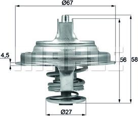 MAHLE TX 97 79D - Termostaatti, jäähdytysneste inparts.fi