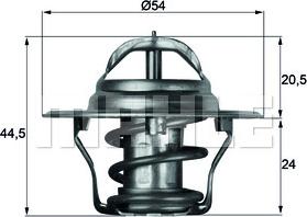 MAHLE TX 4 83D - Termostaatti, jäähdytysneste inparts.fi