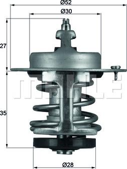 MAHLE TX 69 79 - Termostaatti, jäähdytysneste inparts.fi