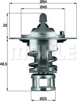 MAHLE TX 65 82 - Termostaatti, jäähdytysneste inparts.fi