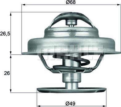 MAHLE TX 62 89 - Termostaatti, jäähdytysneste inparts.fi