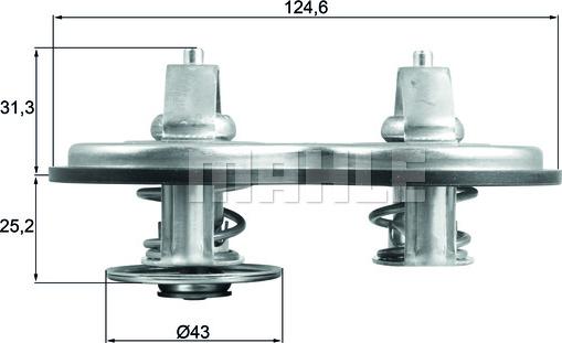 MAHLE TX 141 83 - Termostaatti, jäähdytysneste inparts.fi