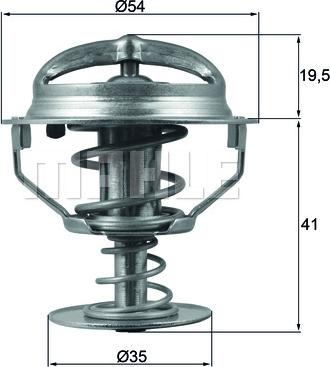 MAHLE TX 164 82D - Termostaatti, jäähdytysneste inparts.fi