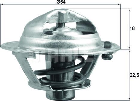 MAHLE TX 166 90D - Termostaatti, jäähdytysneste inparts.fi