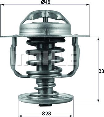 MAHLE TX 110 82D - Termostaatti, jäähdytysneste inparts.fi