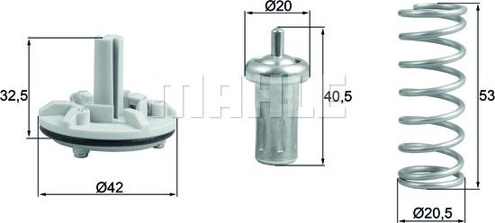 MAHLE TX 183 80D - Termostaatti, jäähdytysneste inparts.fi