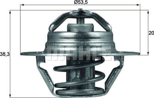 MAHLE TX 88 88D - Termostaatti, jäähdytysneste inparts.fi