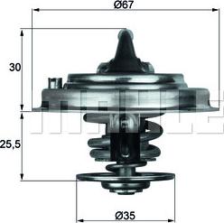 MAHLE TX 34 82D - Termostaatti, jäähdytysneste inparts.fi