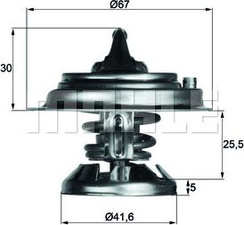 MAHLE TX 29 85 D - Termostaatti, jäähdytysneste inparts.fi