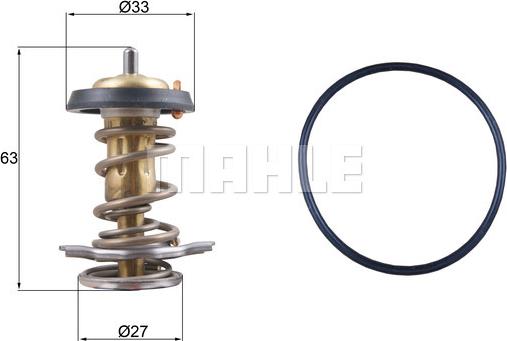 MAHLE TX 264 82D - Termostaatti, jäähdytysneste inparts.fi