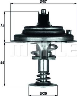 MAHLE TX 26 80D1 - Termostaatti, jäähdytysneste inparts.fi